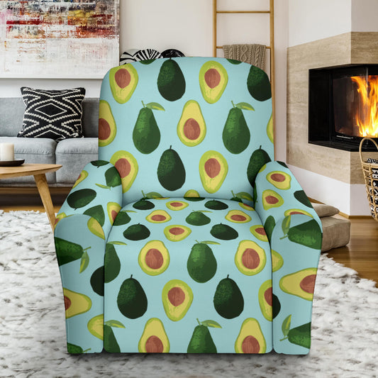 Avocado Pattern Print Design 04 Recliner Slipcover with Pocket