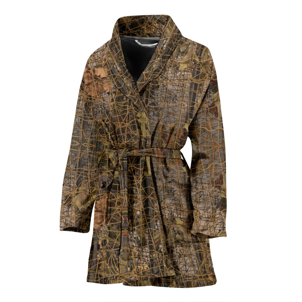 Camouflage Realtree Pattern Print Design 01 Women Bathrobe