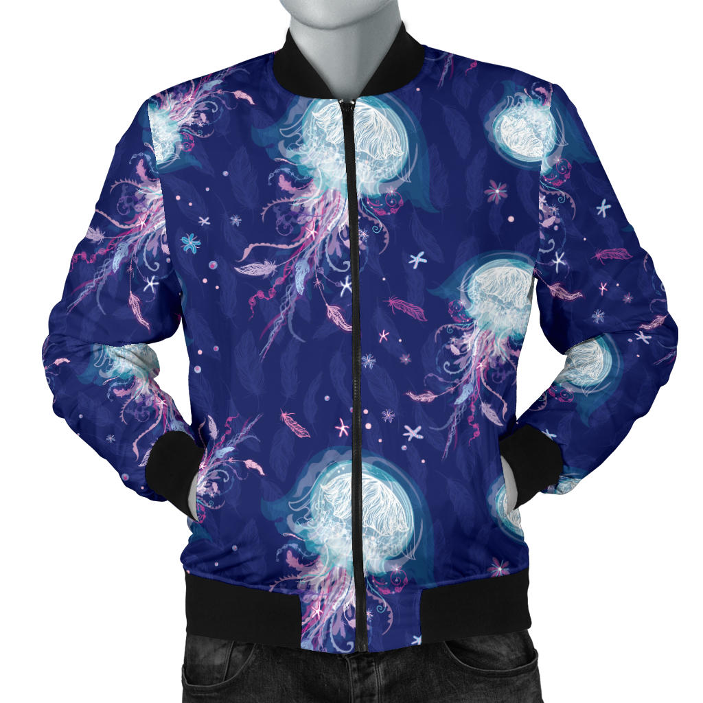 Jellyfish Cute Design Men Bomber Jacket