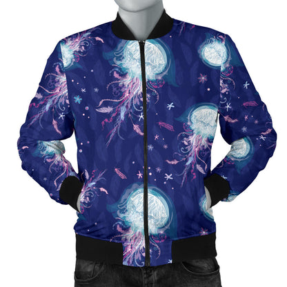Jellyfish Cute Design Men Bomber Jacket
