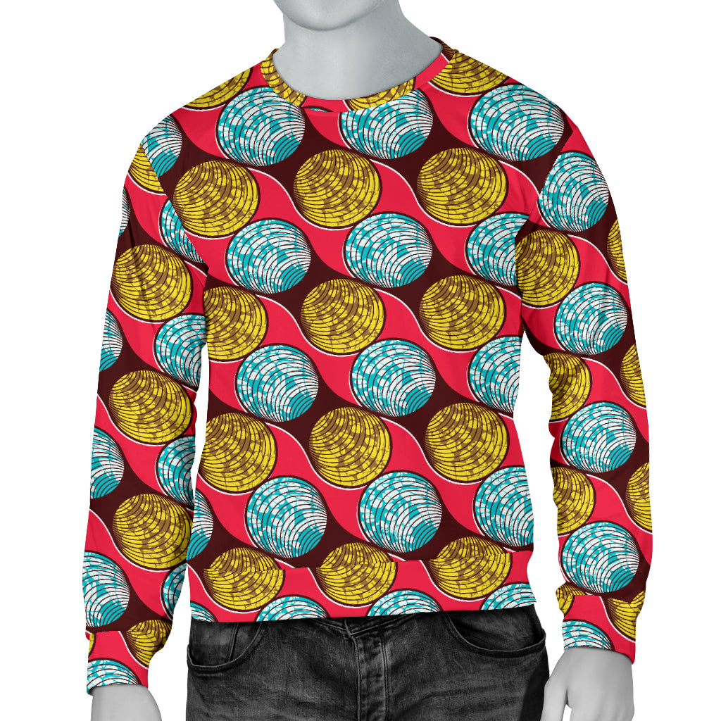 African Fashion Print Pattern Men Long Sleeve Sweatshirt