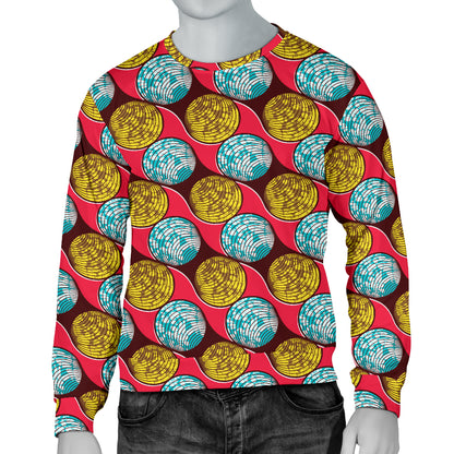 African Fashion Print Pattern Men Long Sleeve Sweatshirt
