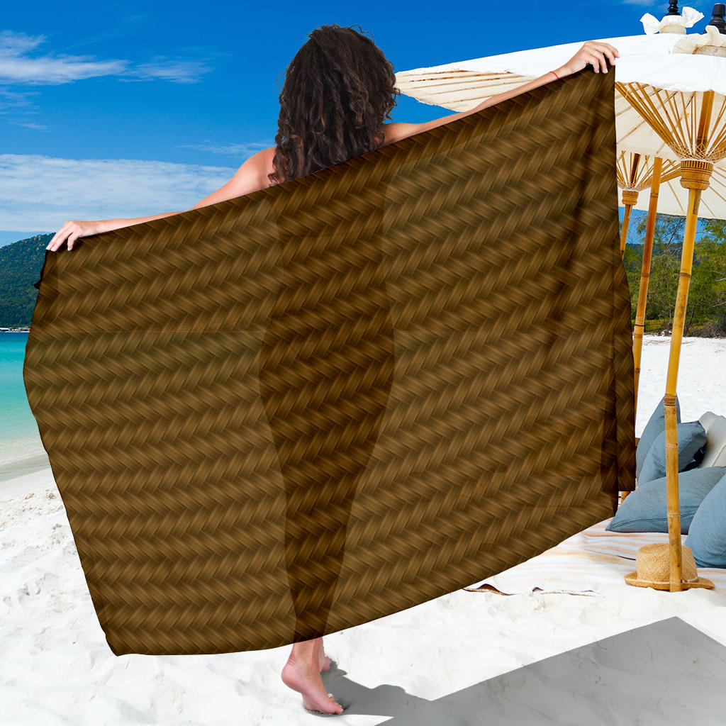 Cable Knit Pattern Print Design 02 Sarong Pareo Wrap