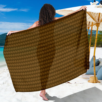 Cable Knit Pattern Print Design 02 Sarong Pareo Wrap