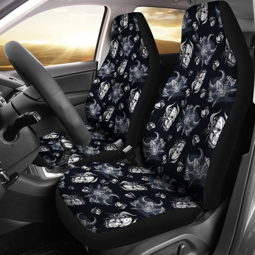 Vikings Print Design LKS304 Car Seat Covers