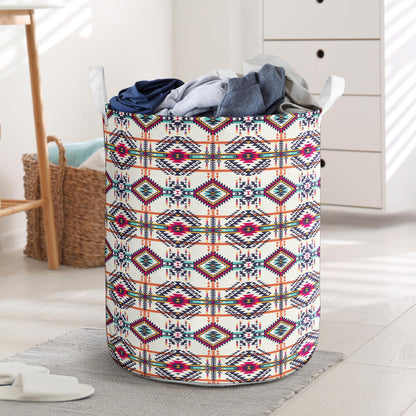 Indian Navajo Art Themed Design Print Laundry Basket