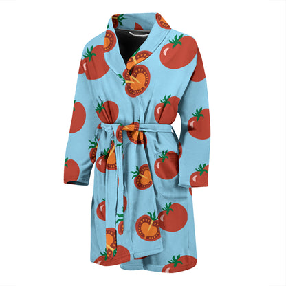Tomato Print Design LKS304 Men Bathrobe