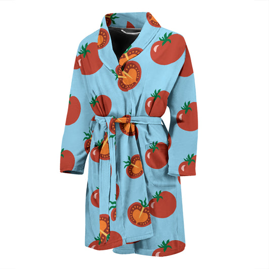 Tomato Print Design LKS304 Men Bathrobe