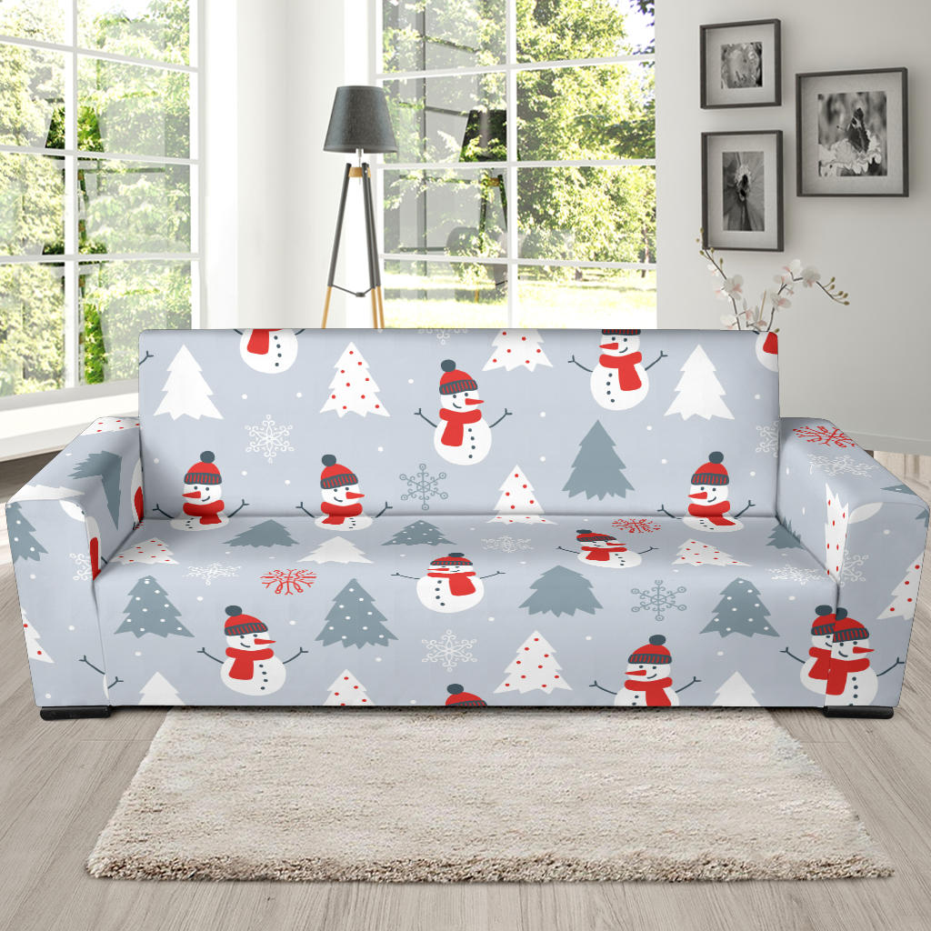 Snowman Print Design LKS302 Sofa Slipcover