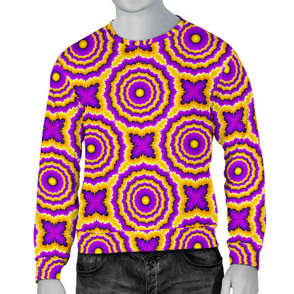 Optical illusion Expansion Men Long Sleeve Sweatshirt