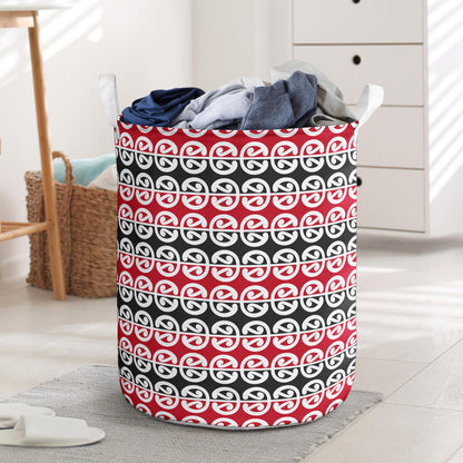 Maori Classic Themed Design Print Laundry Basket