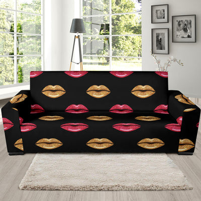 Lip Pattern Print Design 03 Sofa Slipcover