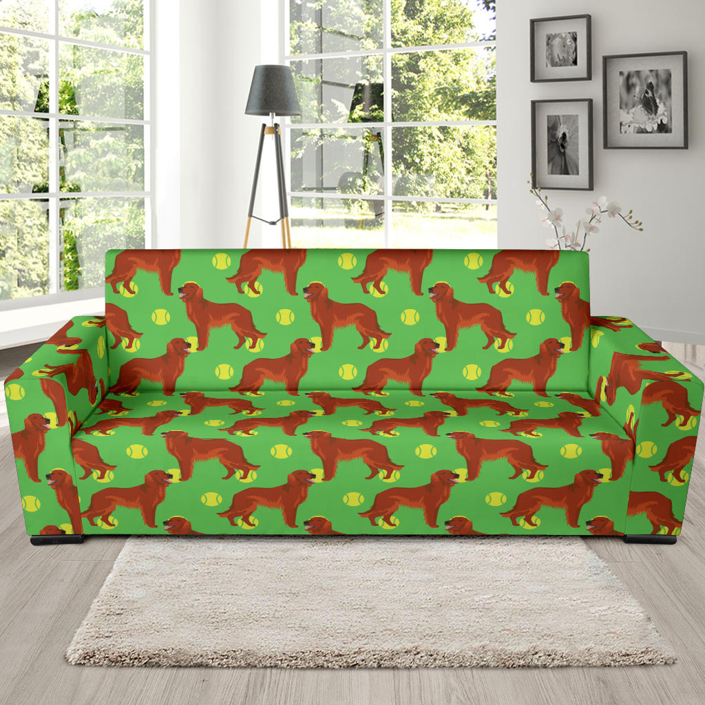 Setters Irish Print Design LKS302 Sofa Slipcover