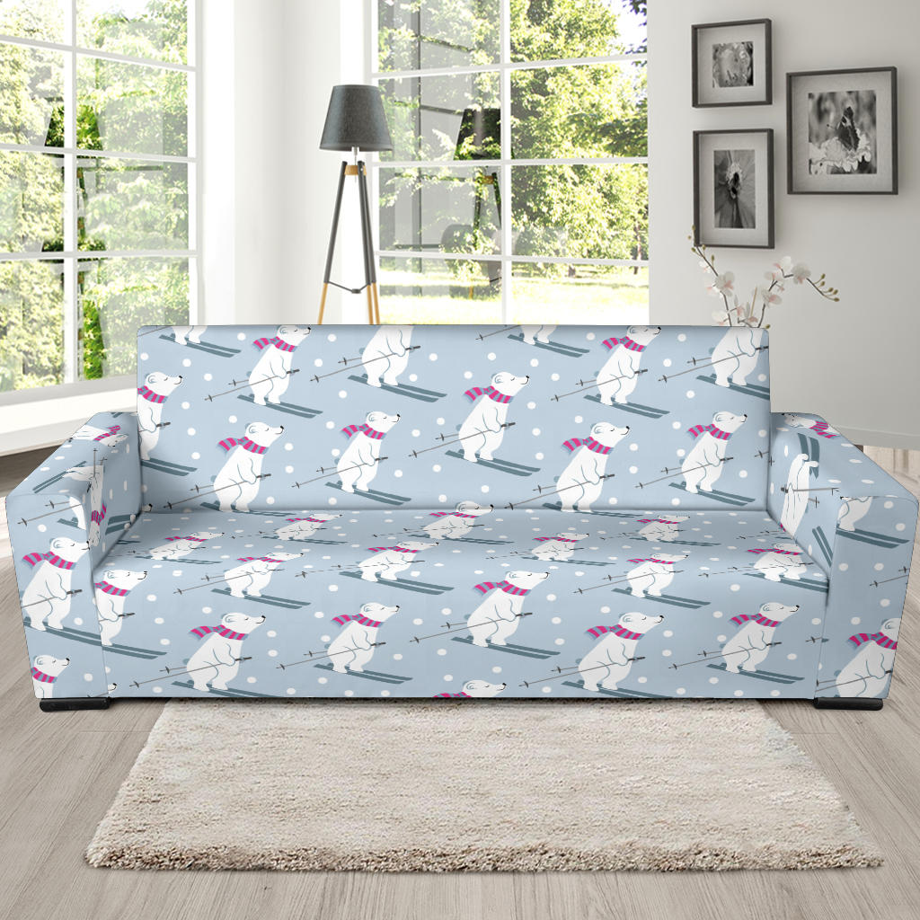 Ski Print Design LKS307 Sofa Slipcover