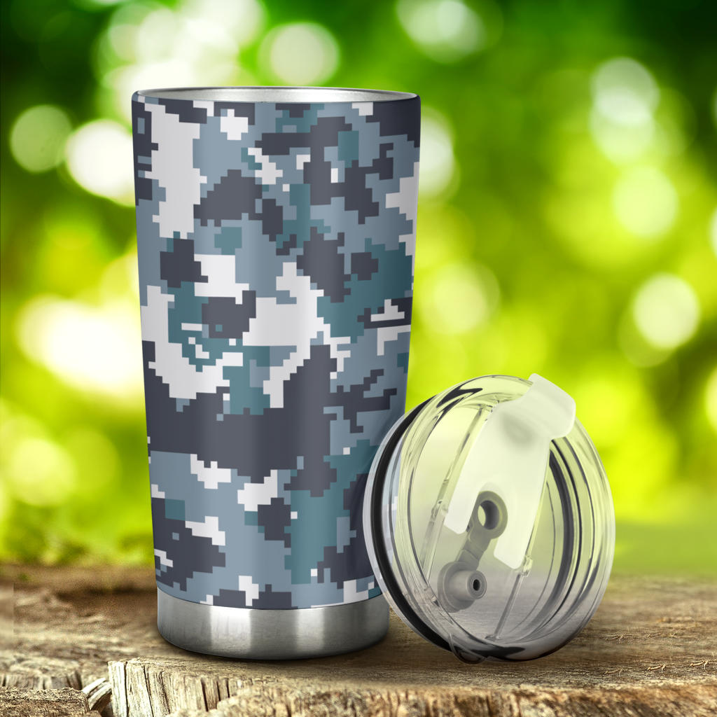 ACU Digital Urban Camouflage Tumbler