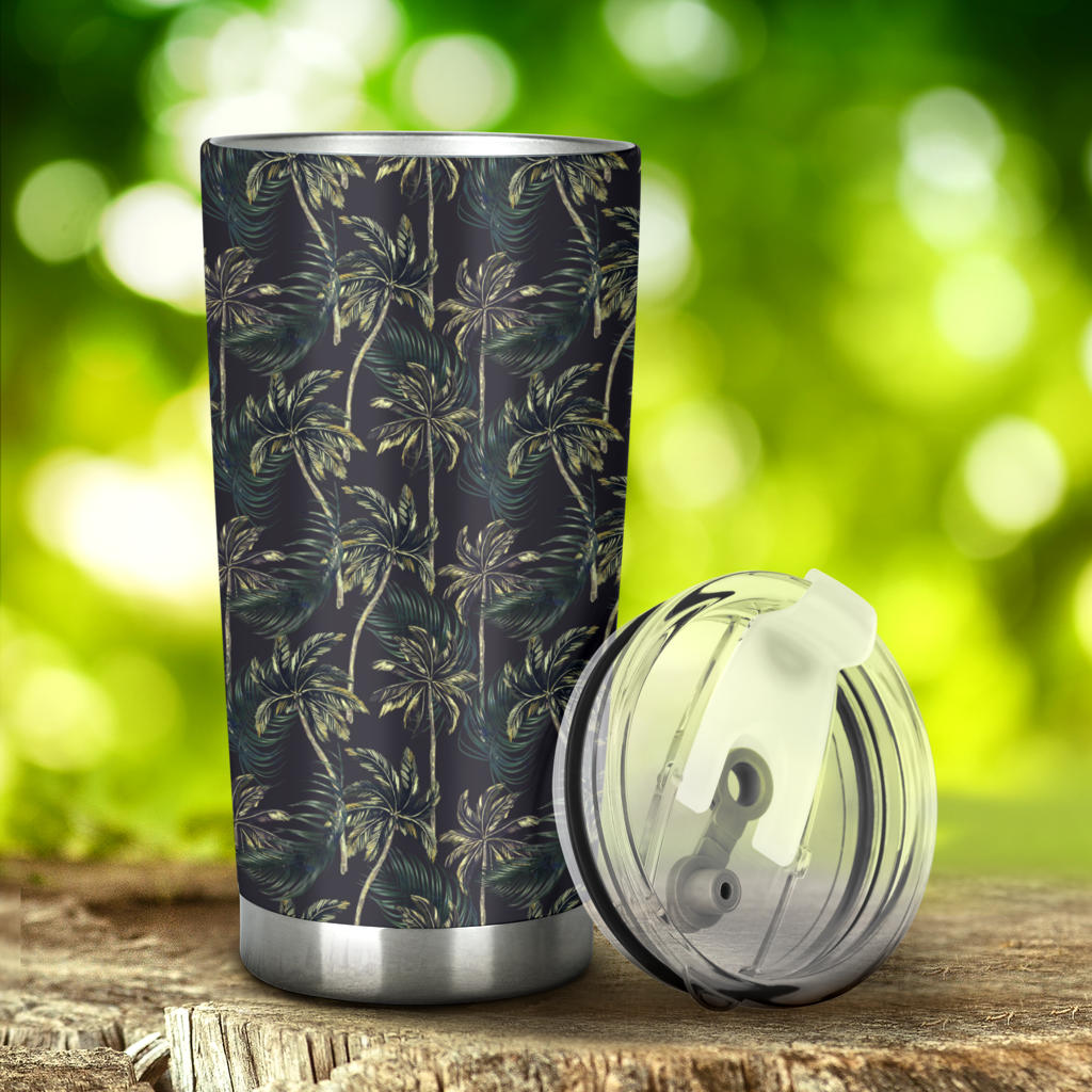 Palm Tree Background Design Print Tumbler