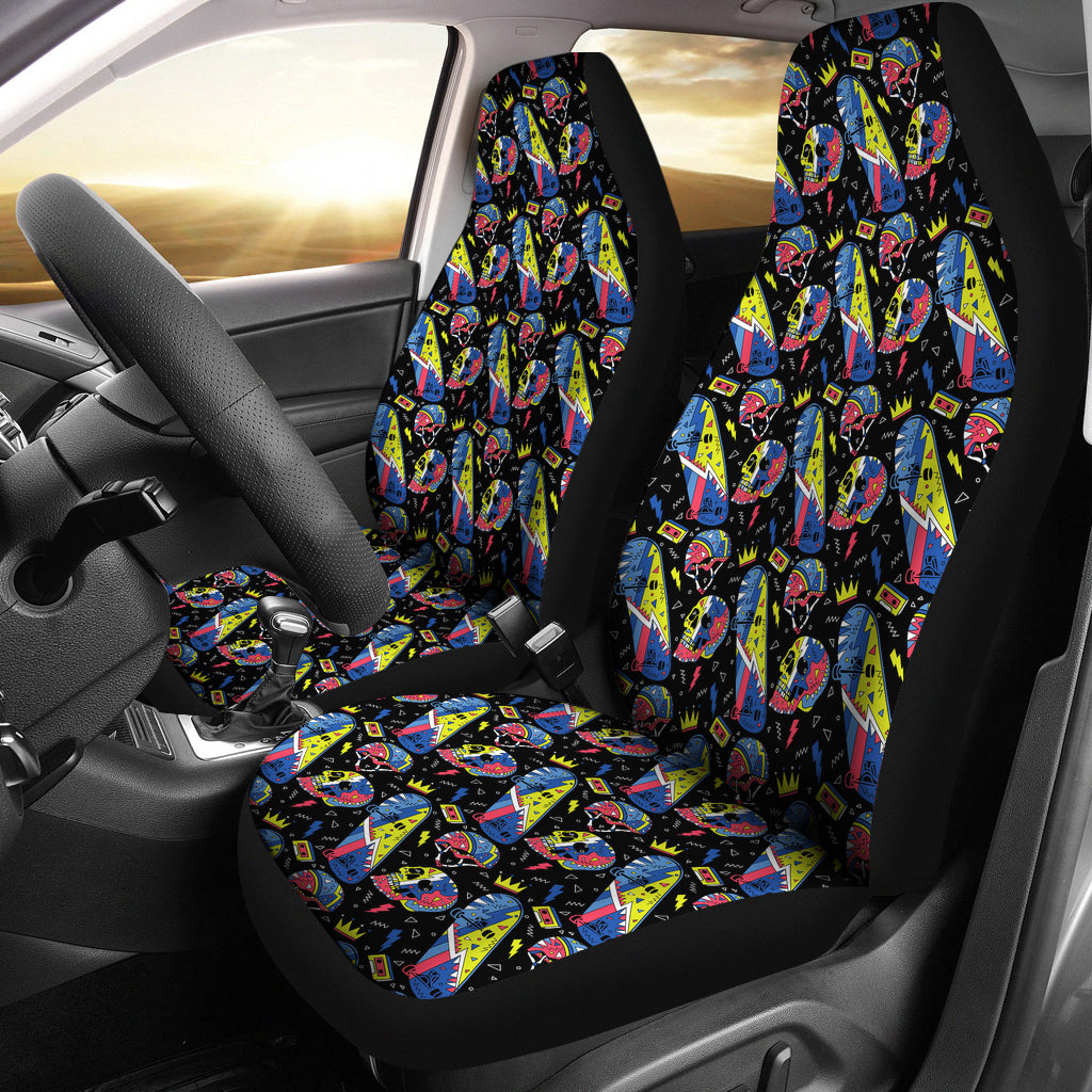 Skateboard Print Design LKS304 Car Seat Covers