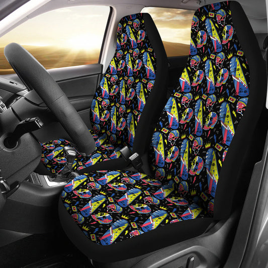Skateboard Print Design LKS304 Car Seat Covers