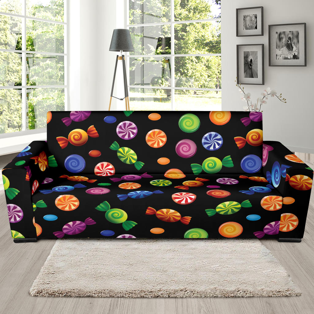 Candy Pattern Print Design 01 Sofa Slipcover