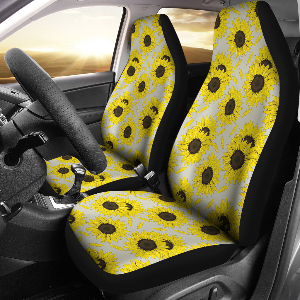 Sunflower Print Design LKS309 Car Seat Covers