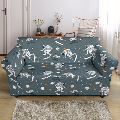 Skateboard Print Design LKS306 Loveseat Couch Slipcover
