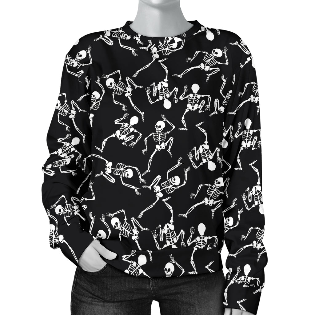 Skeleton Style Print Women Long Sleeve Sweatshirt