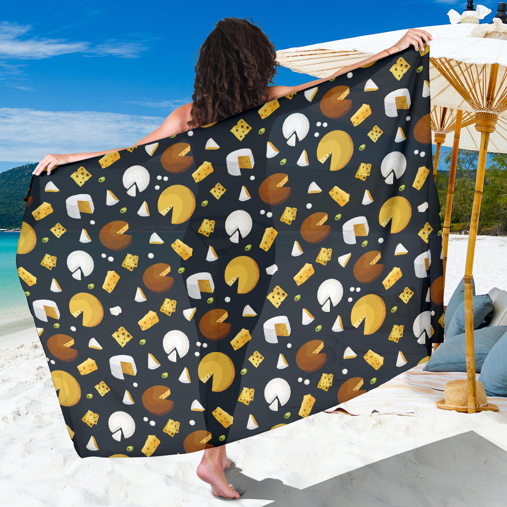 Cheese Pattern Print Design 03 Sarong Pareo Wrap