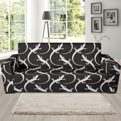 lizard Pattern Print Design 01 Sofa Slipcover