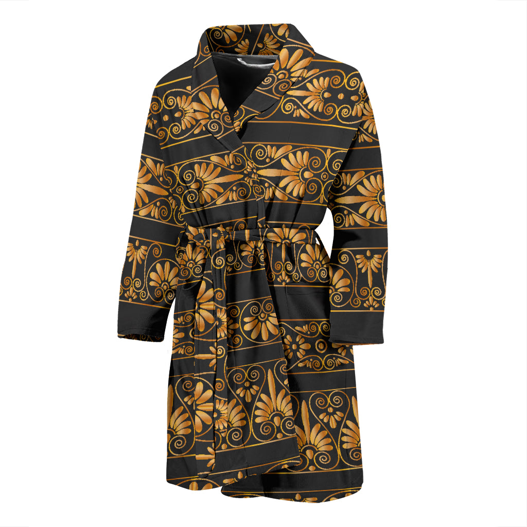 Ancient Greek Print Design LKS303 Men Bathrobe