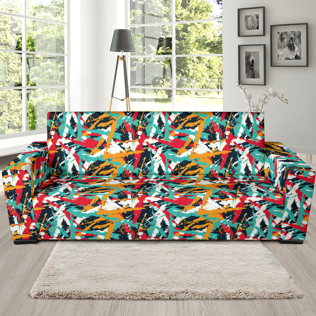 Splatter Print Design LKS304 Sofa Slipcover