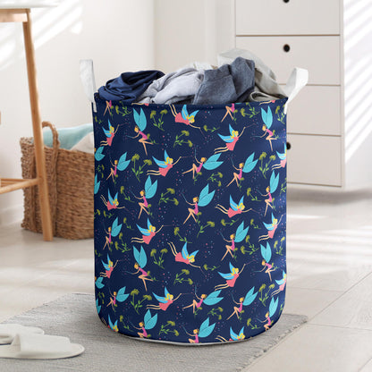 Fairy with flower Print Pattern Laundry Basket