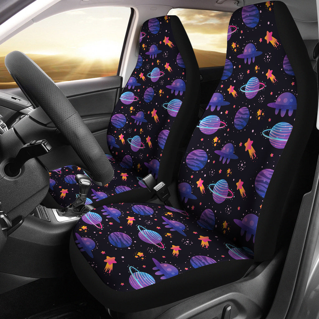 UFO Star Galaxy Print Design LKS308 Car Seat Covers