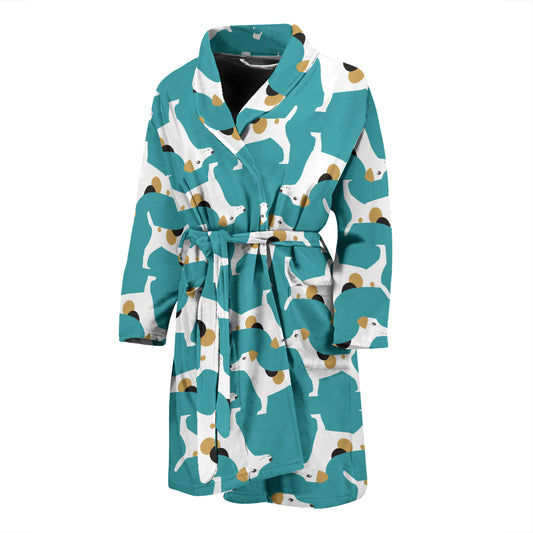 Russell Terriers Print Design LKS301 Men Bathrobe