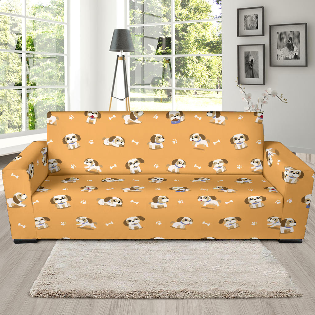 Shih Tzu Print Design LKS304 Sofa Slipcover