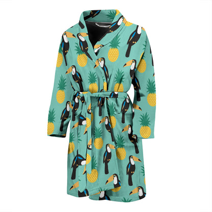 Toucan Print Design LKS301 Men Bathrobe