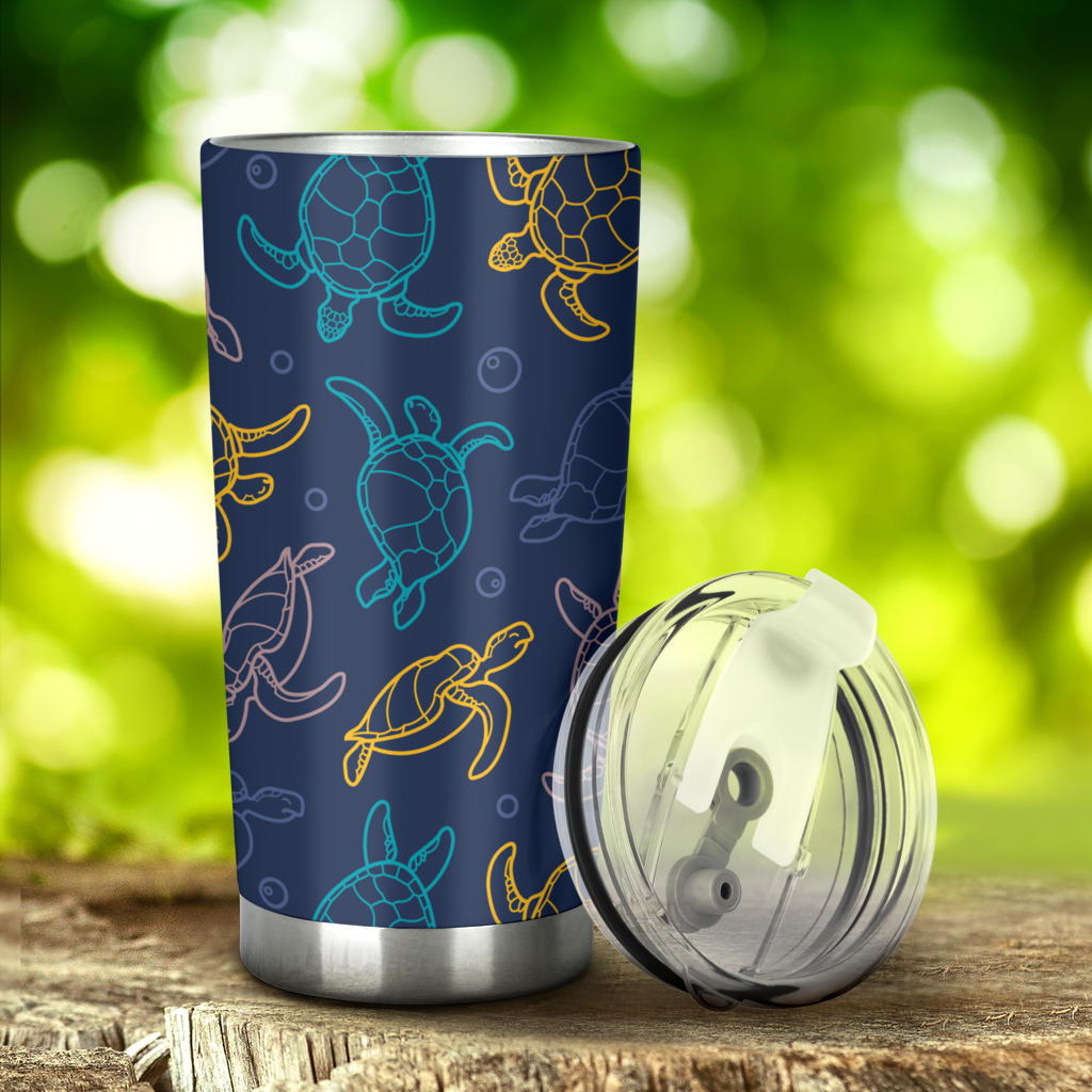 Sea Turtle Baby Print Tumbler