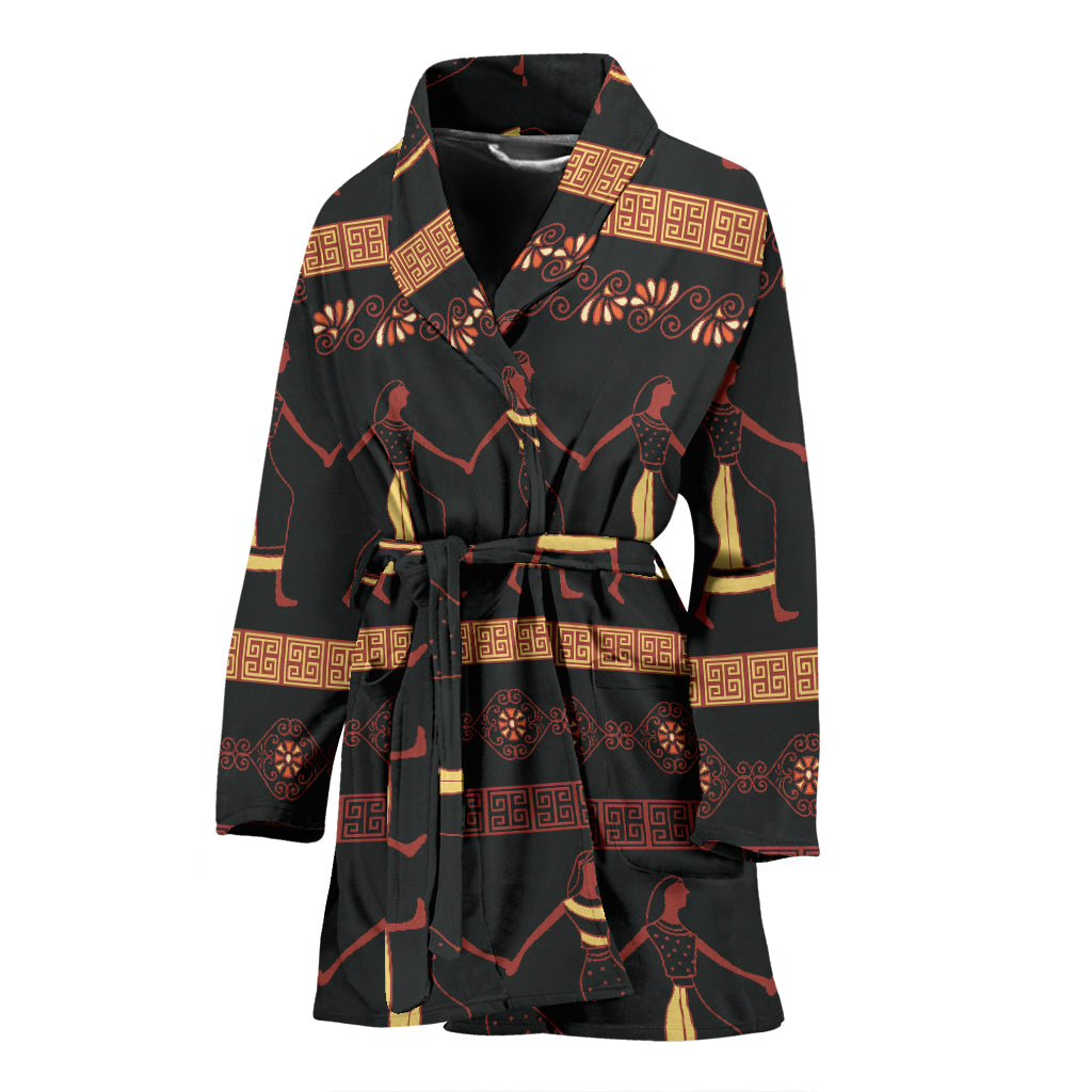 Ancient Greek Human Print Design LKS306 Women Bathrobe