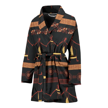 Ancient Greek Human Print Design LKS306 Women Bathrobe