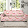 Bichons Frise Pattern Print Design 01 Sofa Slipcover