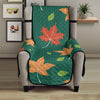 Maple Leaf Pattern Print Design 04 Armchair Cover Protector