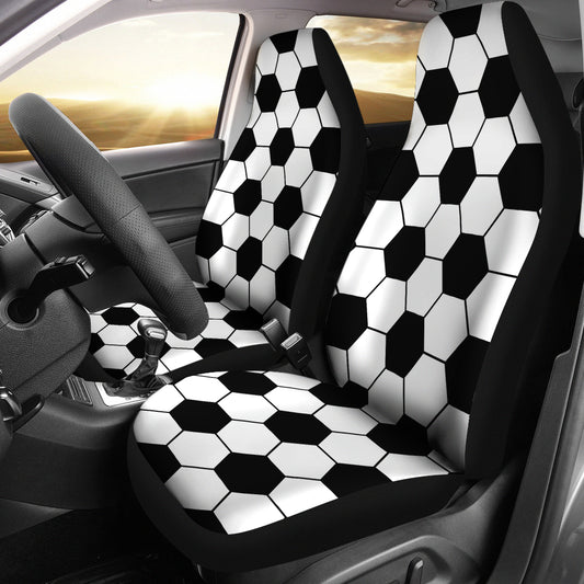 Soccer Ball Texture Print Design LKS303 Car Seat Covers