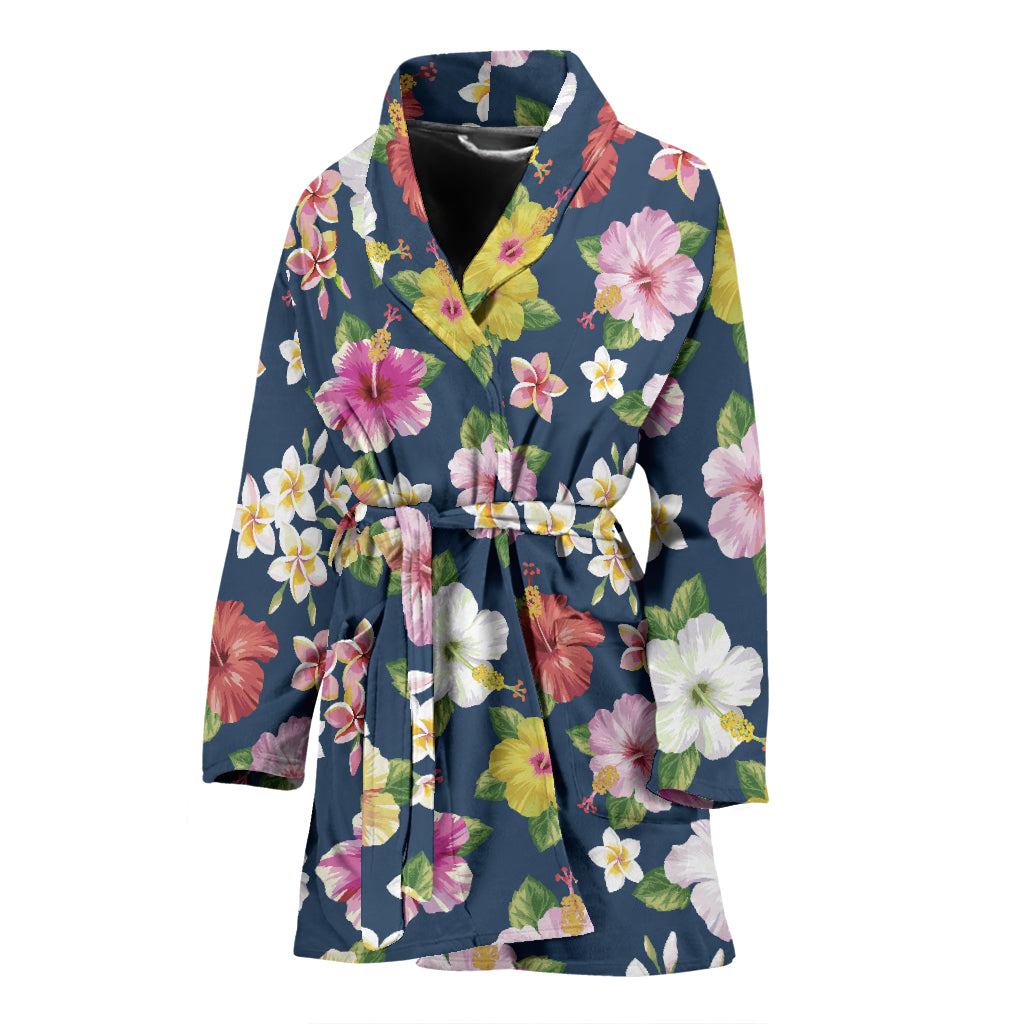 Hibiscus Sweet Print Design LKS304 Women Bathrobe
