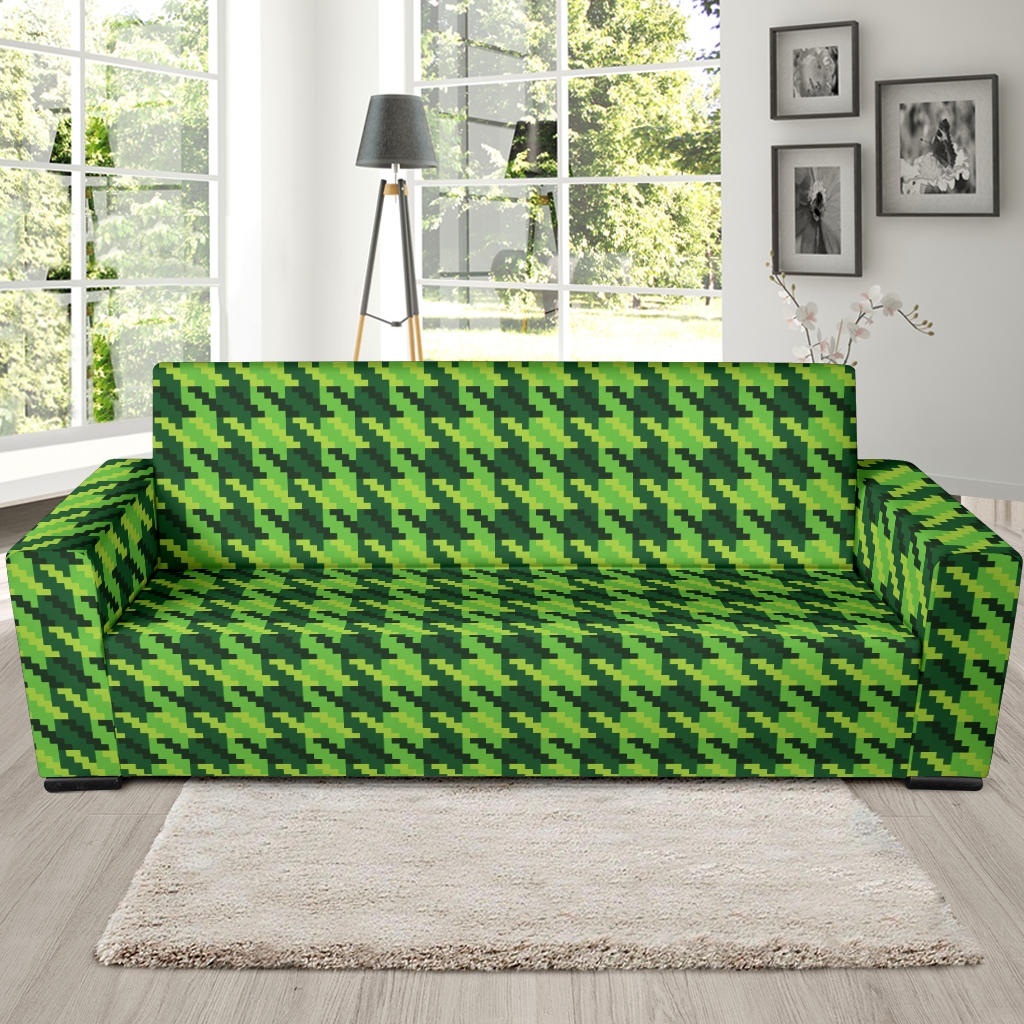 St Patricks Day Houndstooth Pattern Print LKS301 Sofa Slipcover