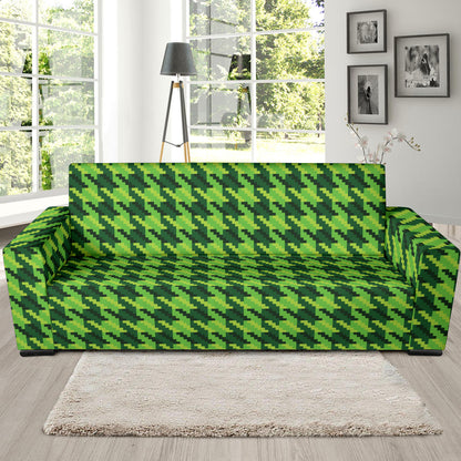 St Patricks Day Houndstooth Pattern Print LKS301 Sofa Slipcover