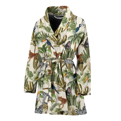 Safari Animal Print Design LKS304 Women Bathrobe