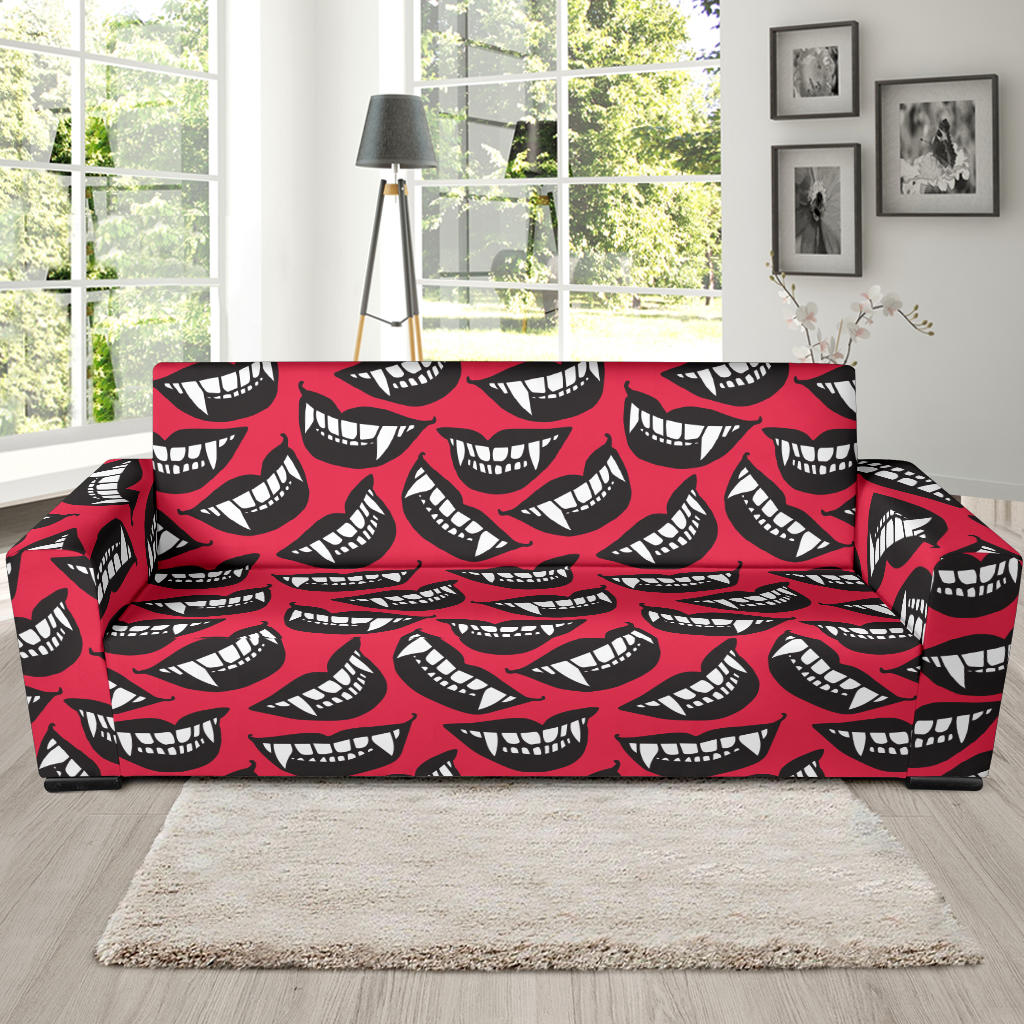 Vampire Lips Print Design LKS305 Sofa Slipcover