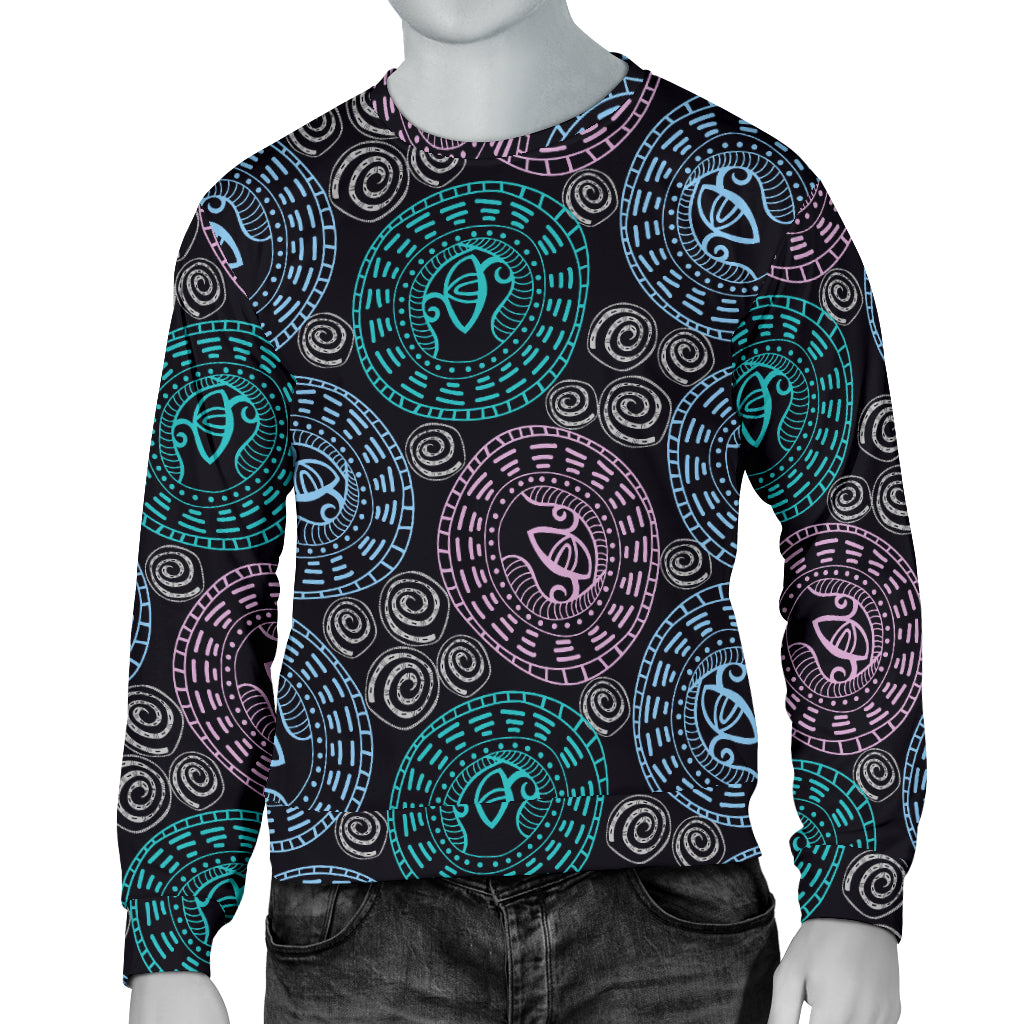 Eye of Horus Ethnic Pattern Men Long Sleeve Sweatshirt
