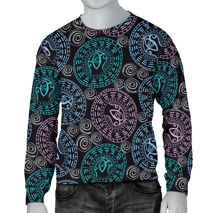 Eye of Horus Ethnic Pattern Men Long Sleeve Sweatshirt