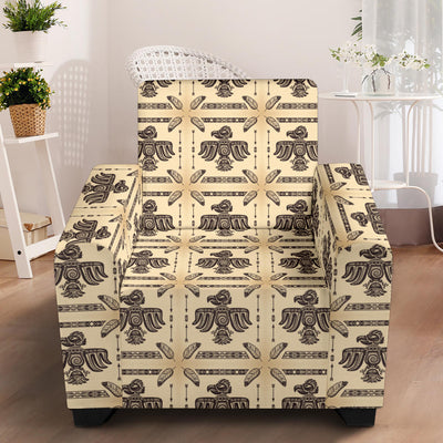 Native American Themed Design Print Armchair Slipcover