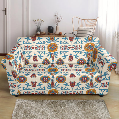 Suzani Print Design LKS301 Loveseat Couch Slipcover